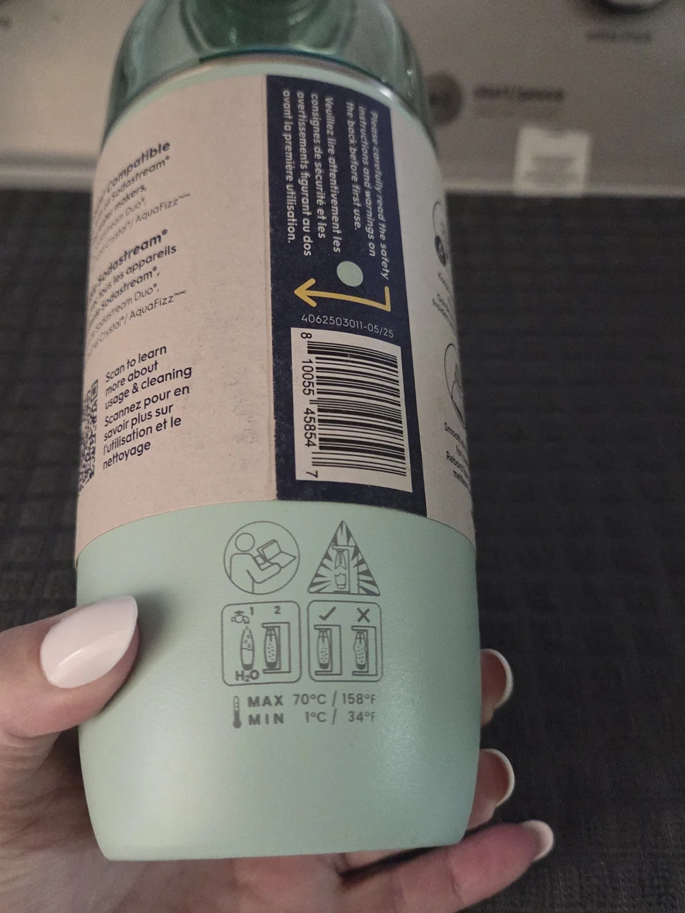 Fizz & Go Carbonating Bottle - Mint Green